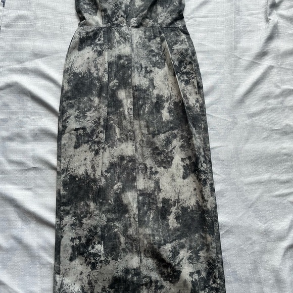 Zara Camo Strapless Zipfront Dress With Zippered Pocketd Small - Picture 9 of 11